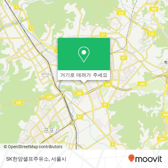 SK한양셀프주유소 지도