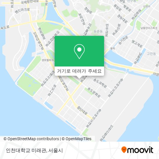 인천대학교 미래관 지도
