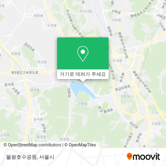 물왕호수공원 지도