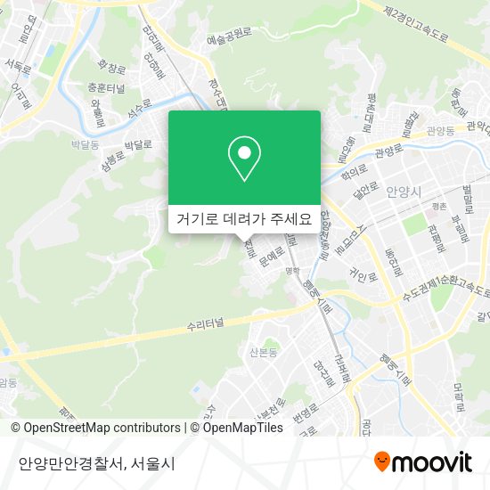 안양만안경찰서 지도