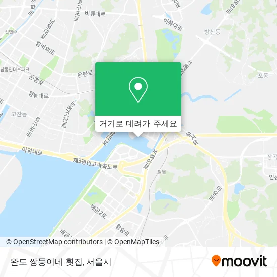 완도 쌍둥이네 횟집 지도