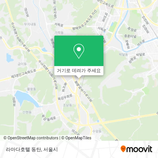 라마다호텔 동탄 지도