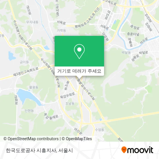 한국도로공사 시흥지사 지도