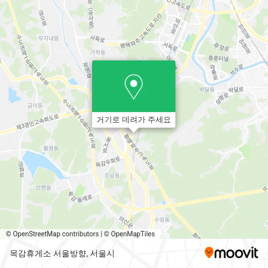 목감휴게소 서울방향 지도