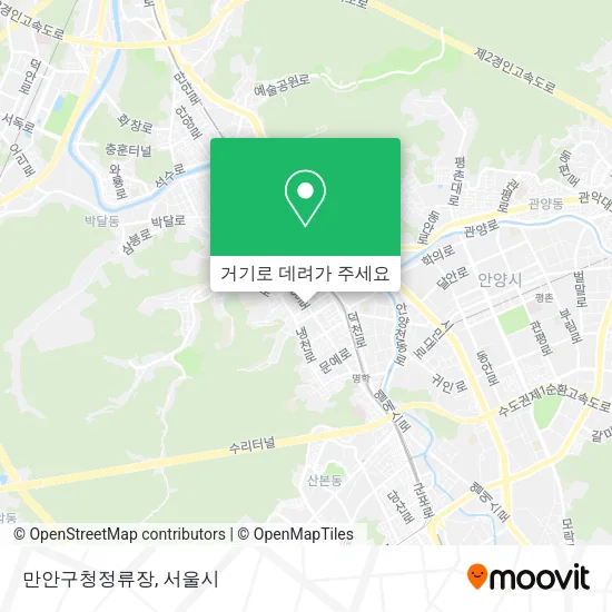 만안구청정류장 지도