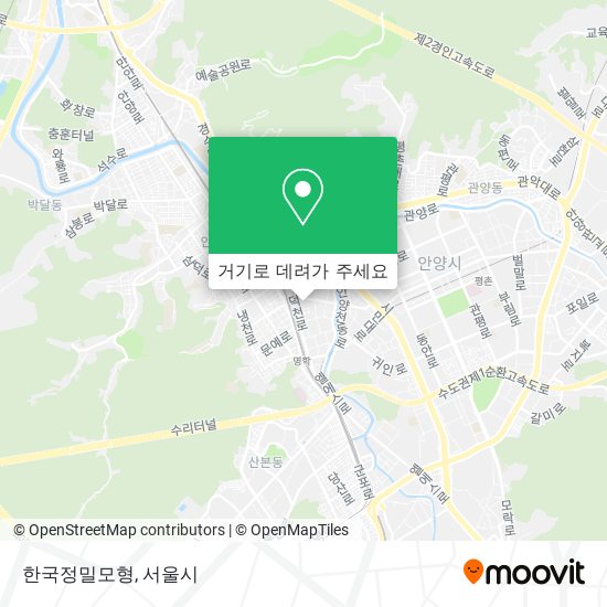 한국정밀모형 지도