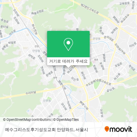 예수그리스도후기성도교회 안양와드 지도