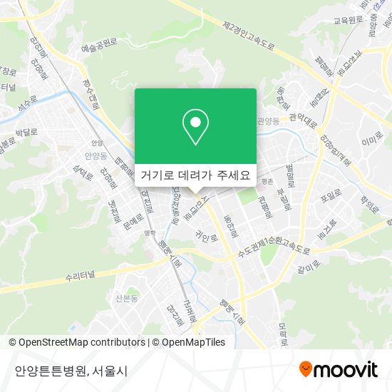 안양튼튼병원 지도