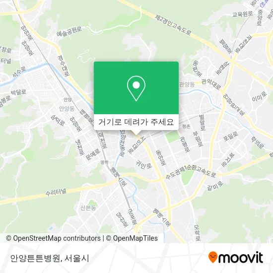 안양튼튼병원 지도