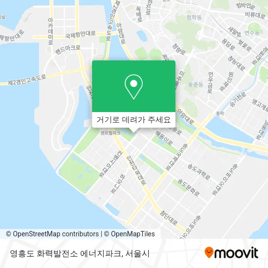 영흥도 화력발전소 에너지파크 지도