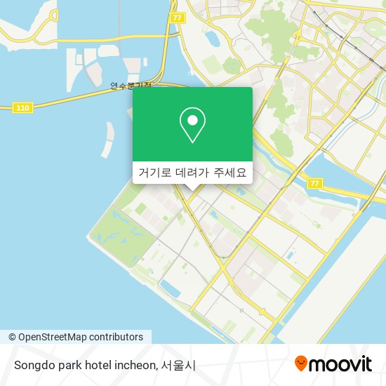 Songdo park hotel incheon 지도
