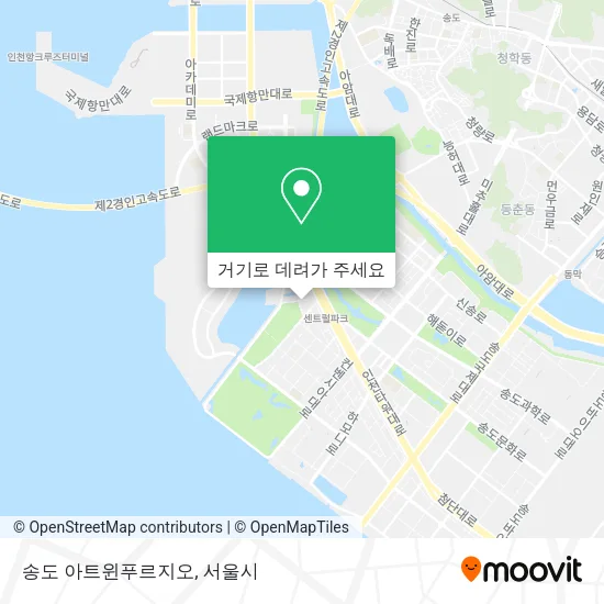 송도 아트윈푸르지오 지도
