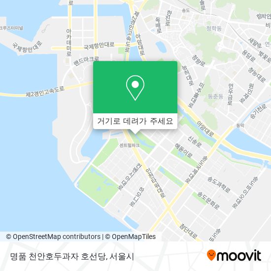 명품 천안호두과자 호선당 지도