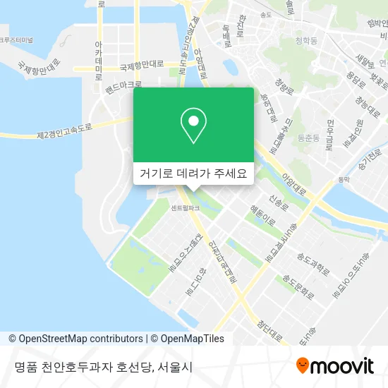 명품 천안호두과자 호선당 지도