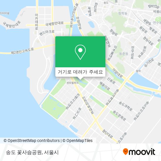 송도 꽃사슴공원 지도