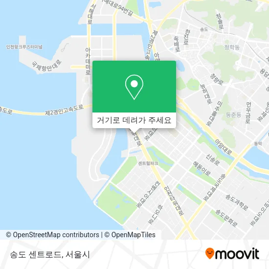 송도 센트로드 지도