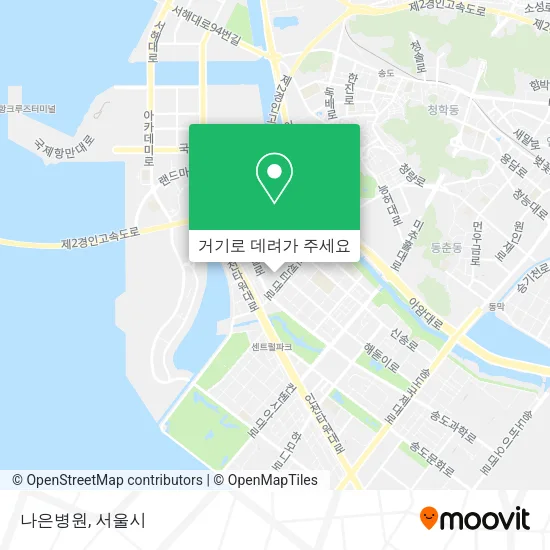 나은병원 지도