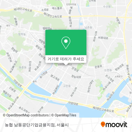 농협 남동공단기업금융지점 지도
