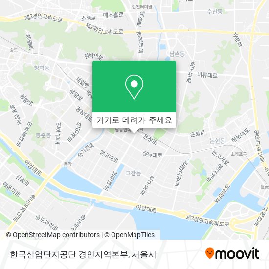 한국산업단지공단 경인지역본부 지도