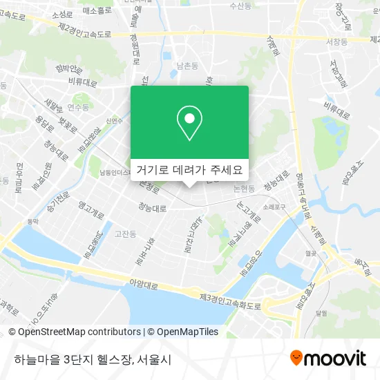 하늘마을 3단지 헬스장 지도