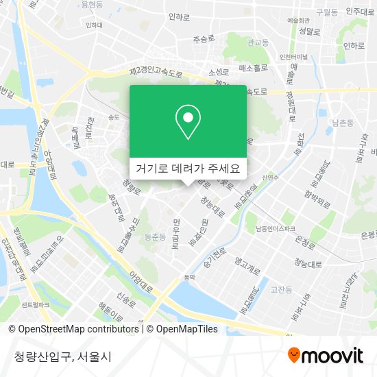 청량산입구 지도