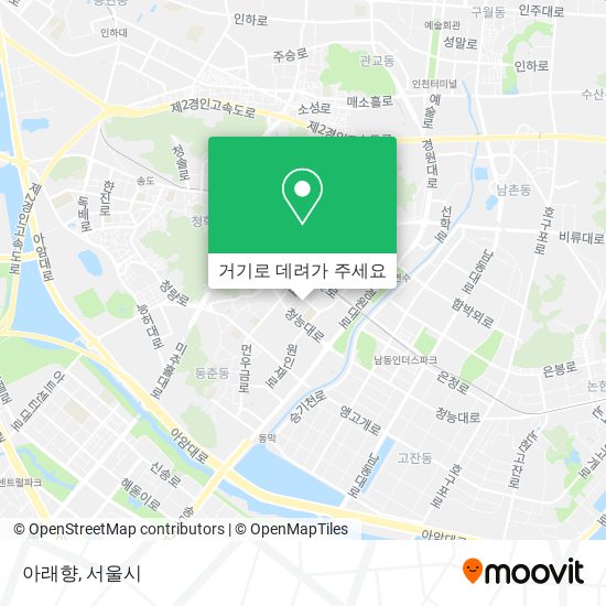 아래향 지도
