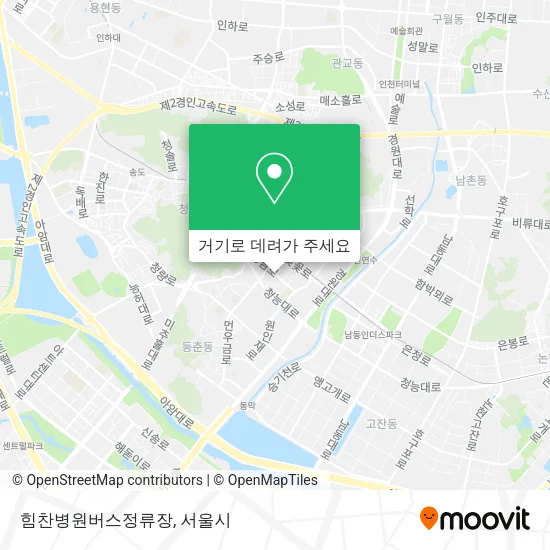 힘찬병원버스정류장 지도
