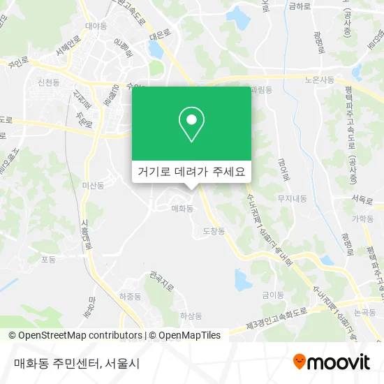 매화동 주민센터 지도