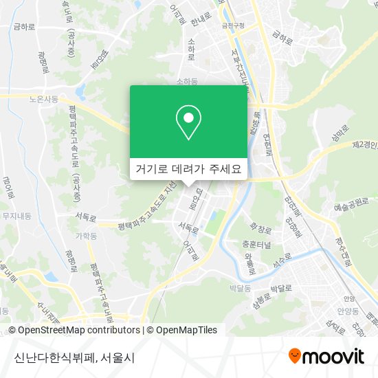 신난다한식뷔페 지도