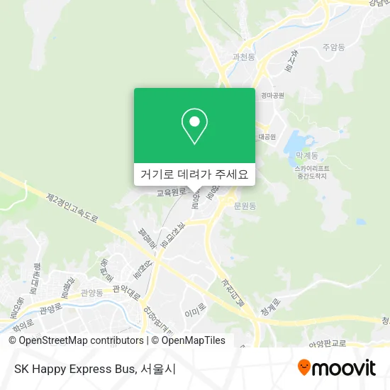 SK Happy Express Bus 지도