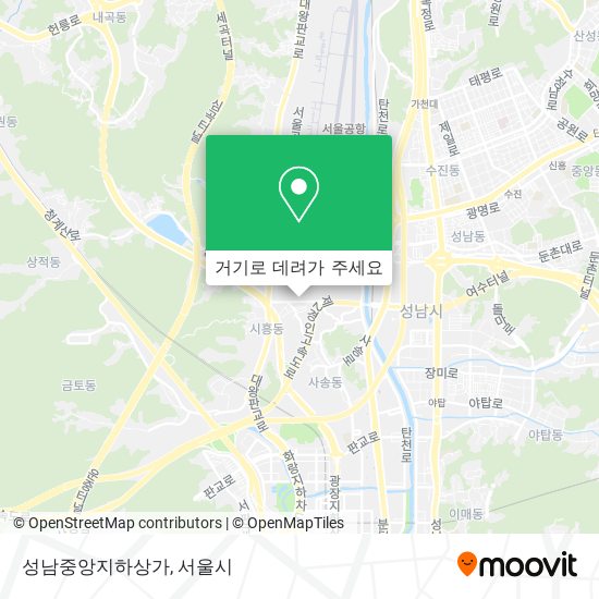 성남중앙지하상가 지도