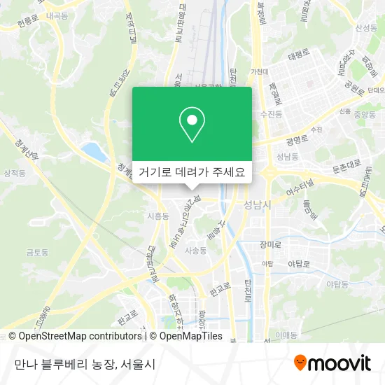 만나 블루베리 농장 지도