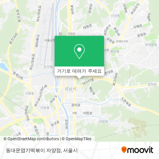 동대문엽기떡볶이 자양점 지도