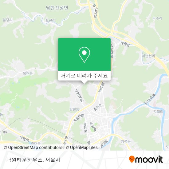 낙원타운하우스 지도