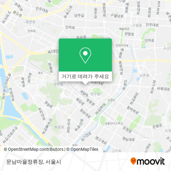 문남마을정류장 지도