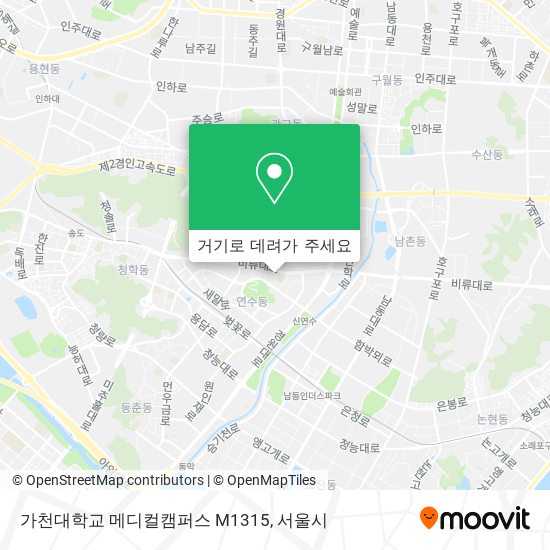 가천대학교 메디컬캠퍼스 M1315 지도