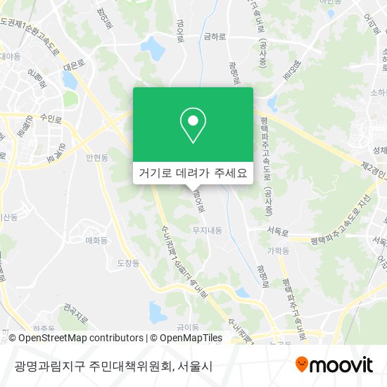 광명과림지구 주민대책위원회 지도