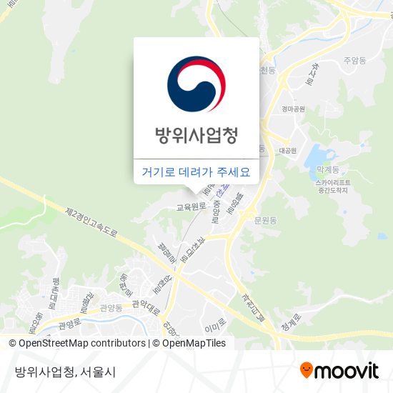 방위사업청 지도