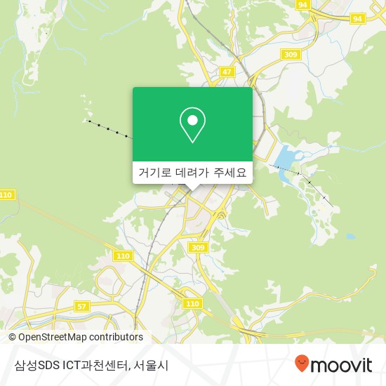삼성SDS ICT과천센터 지도