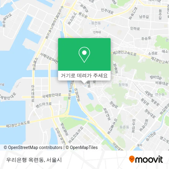 우리은행 옥련동 지도