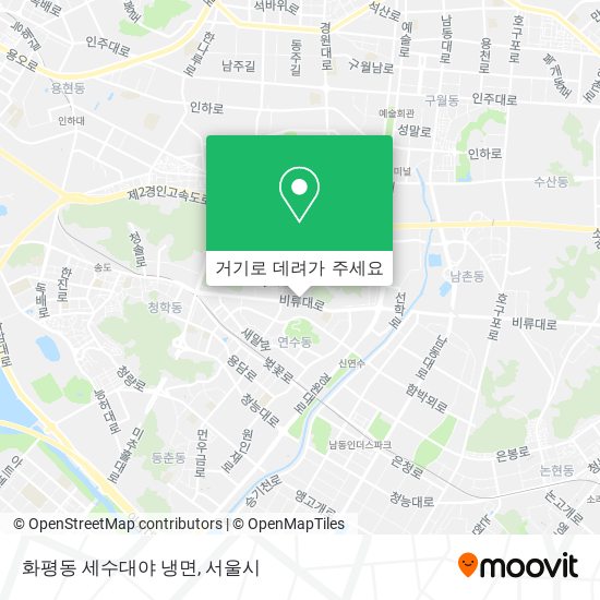 화평동 세수대야 냉면 지도