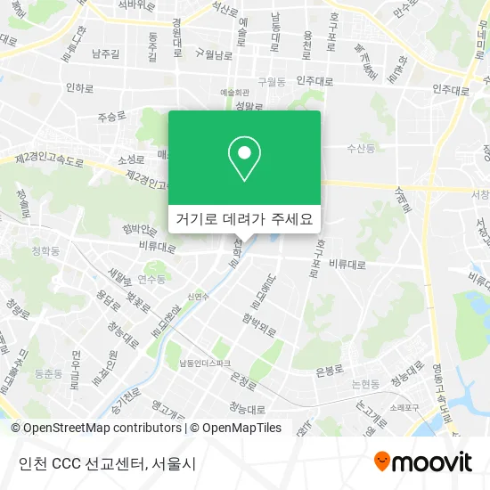 인천 CCC 선교센터 지도