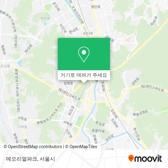 메모리얼파크 지도