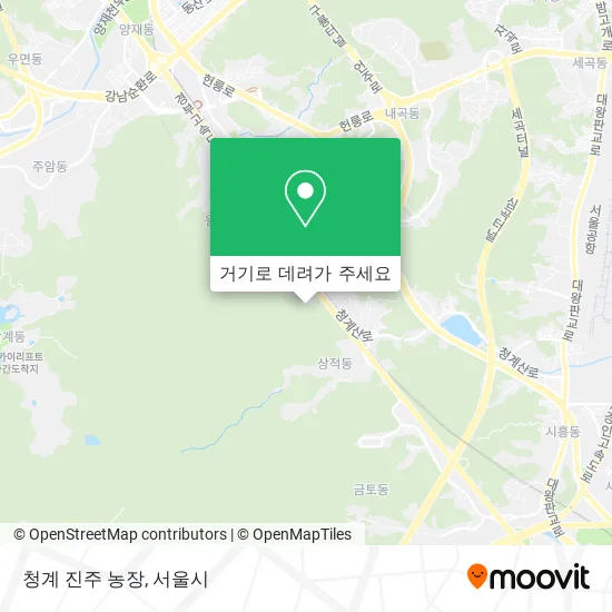 청계 진주 농장 지도