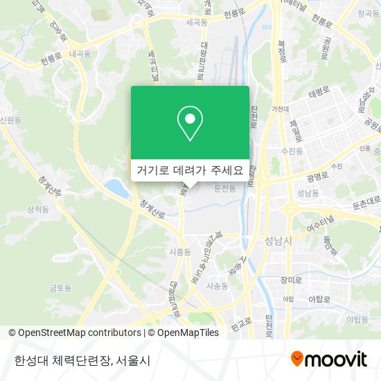 한성대 체력단련장 지도
