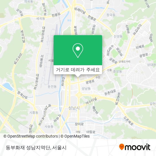 동부화재 성남지역단 지도