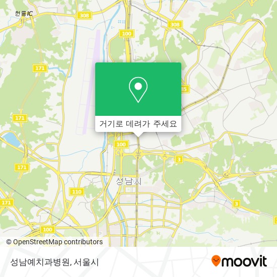 성남예치과병원 지도