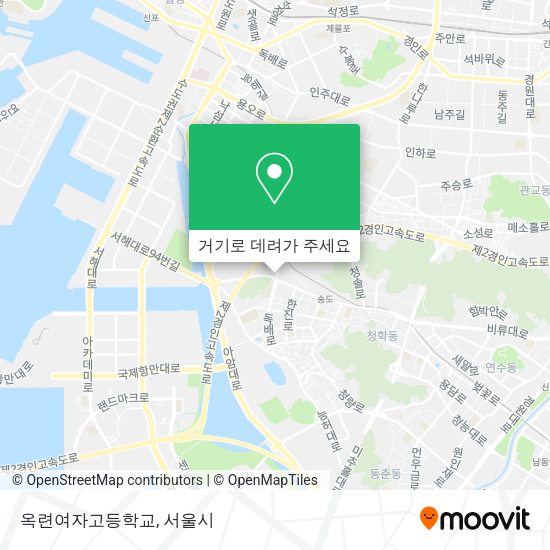옥련여자고등학교 지도