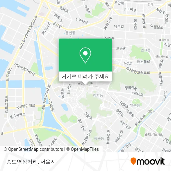 송도역삼거리 지도