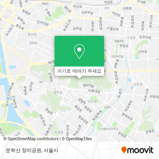 문학산 장미공원 지도